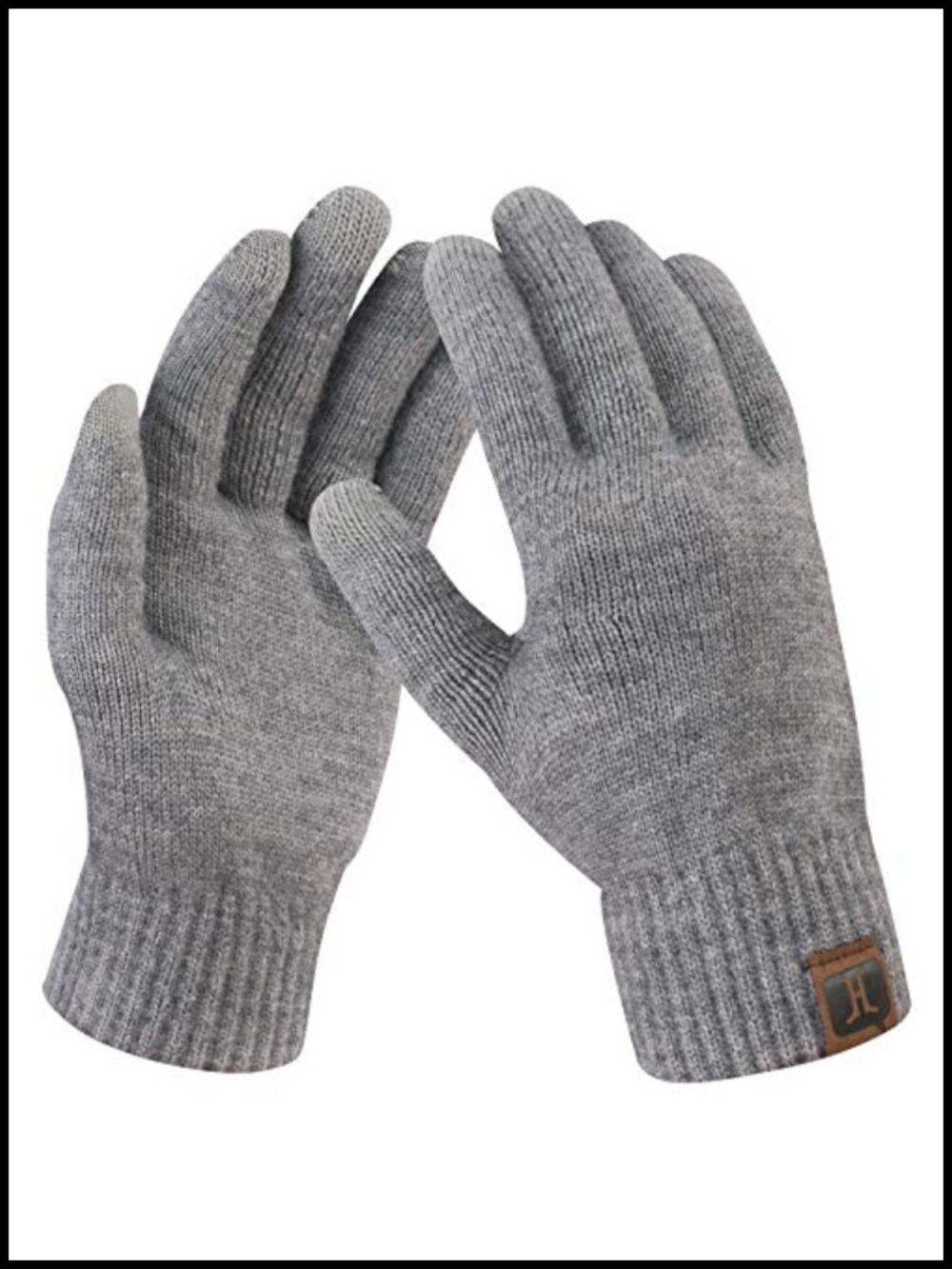 Winter Touchscreen Wool Blend Gloves Fleece Lined Knit Warm